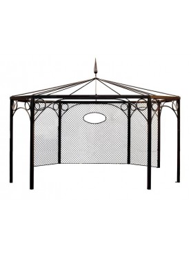 Forged Iron octagonal gazebo.