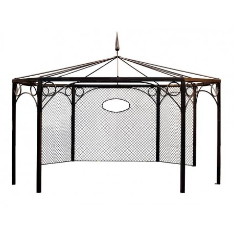 Forged Iron octagonal gazebo.