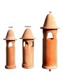 Large terracotta chimney Øint.23cms