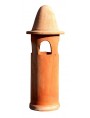 Large terracotta chimney Øint.23cms