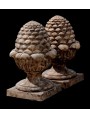 French terracotta Pine cone H.63cms