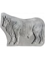 Bull Chalk relief - rectangular frame