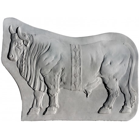 Bull Chalk relief - rectangular frame