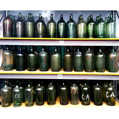 ANCIENT TUSCAN BLOWN GLASS BOTTLES