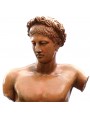 Torso di Apollo greco romano in terracotta