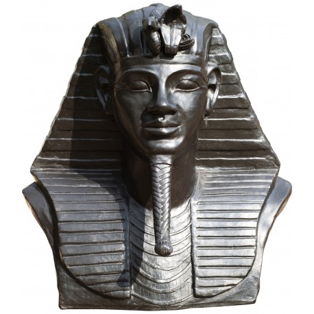 Tutankhamon in plaster black patina