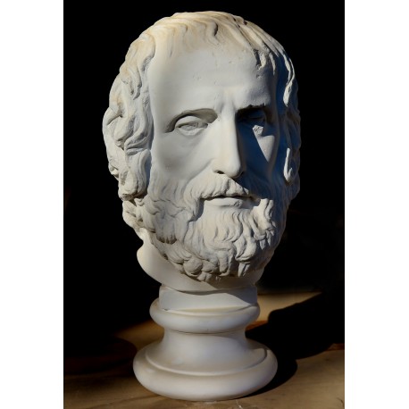 Euripides Head plaster, copy of the Capitoline Museums Erma