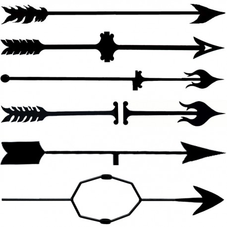 Weather van arrows - wrought iron