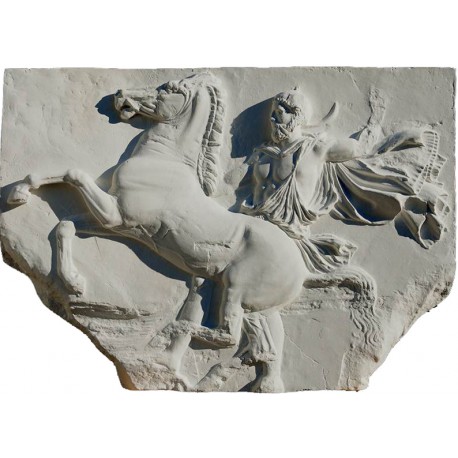 Metope of the Parthenon of Athens in plaster - East Frieze Block 8