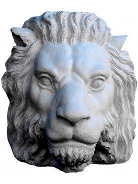 Renaissance lion head in plaster