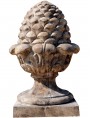 French terracotta Pine cone H.63cms