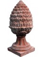 Tuscan Terracotta pine cones H.68cms