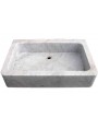 Modern Sink - white Carrara marble