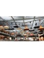 Iron ceiling lamp industrial suspension chandelier