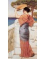 John William Godward, On The Balcony, 1911, collezione privata, olio su tela.