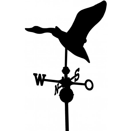 Three-dimensional Goose Weathervane Copper