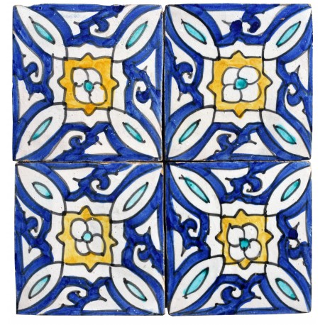 Handmade Moroccan tiles 10,5x10,5cm