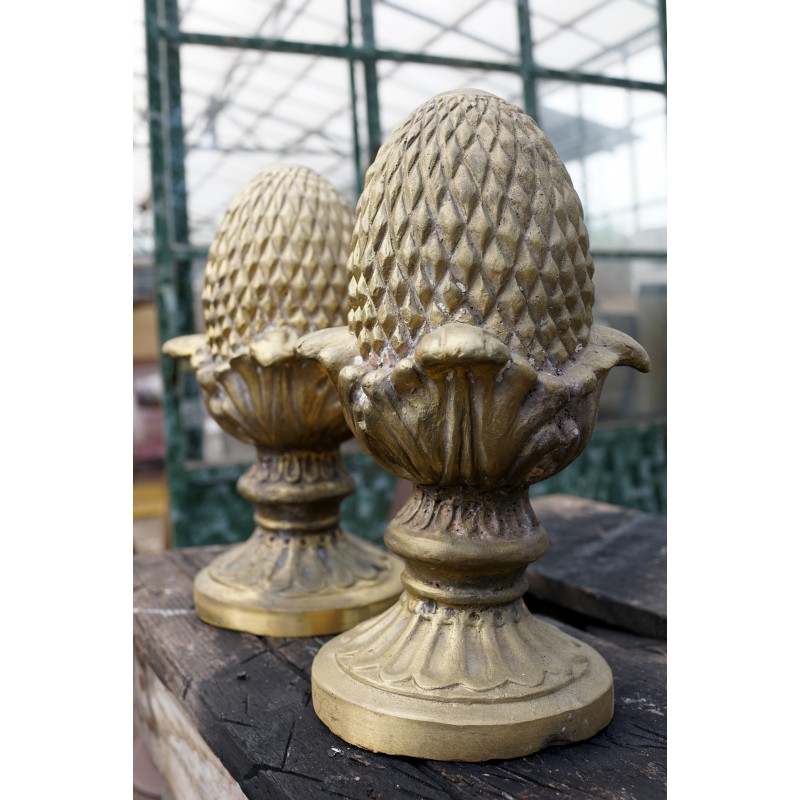 Set of 2 Vintage Solid Brass Pinecone Finial Ornamental Decor Pair of Mid  Century Solid Brass Pinecone Sculpture Hollywood Regency Brass -  Canada