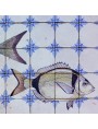 Pannello maiolica pesci Saraghi 40 piastrelle