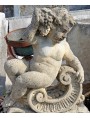 two Cement Concrete putti early XX century