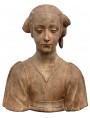 Bust of Santa Costanza in terracotta