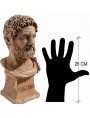 Hadrian terracotta small bust roman emperor