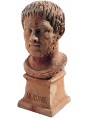 Nero terracotta small bust roman emperor