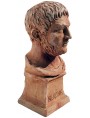 Nero terracotta small bust roman emperor