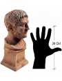 Nero terracotta small bust roman emperor