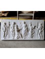 Greek-Roman bas-relief in plaster with 7 Gods