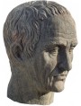 head of Julius Caesar - terracotta - copy of the Vatican Museums