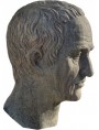 head of Julius Caesar - terracotta - copy of the Vatican Museums