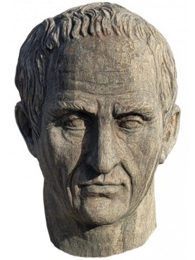 head of Julius Caesar - terracotta - copy of the Vatican Museums