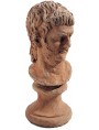 small Terracotta Nero Bust with base - copy of Musei Capitolini bust