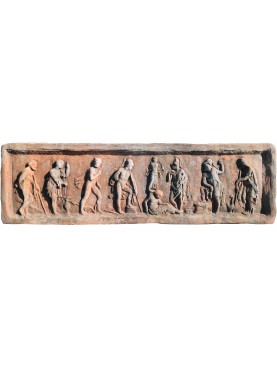 Bassorilievo di origine greco-romana - nove personaggi