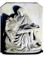 Old Misercordia Madonna in white Carrara marble