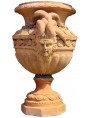 Florentine Renaissance vase with Medusas and octagonal foote