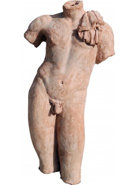 Ermes di Andros acefalo in terracotta