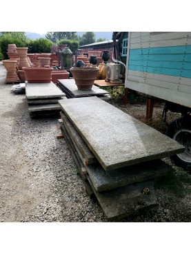 Ancient stone slabs for garden tables