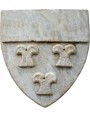 Frescobaldi coat of arms in white Carrara marble