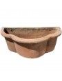 Small trilobate terracotta sink