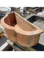 Small trilobate terracotta sink