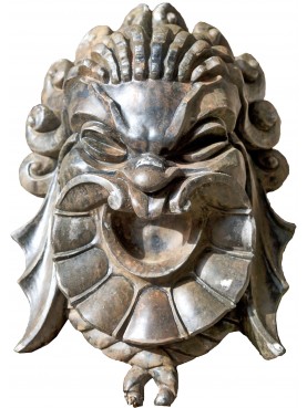 Maschera in terracotta patinata - mascherone Jonico greco antico