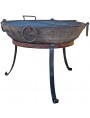 Brazier with wrought iron tripod + trapezoid reinforcement + large grill Total €1,680