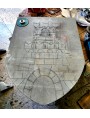 Preparatory drawing on stone