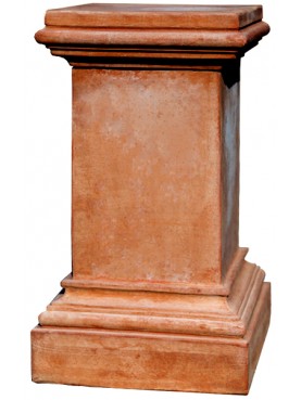 Terracotta column 42 X 42 cm with capital for vases and sculptures