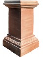 Terracotta column 42 X 42 cm with capital for vases and sculptures