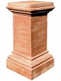 Terracotta column 42 X 42 cm with capital for vases and sculptures