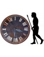 large sheet metal clock Ø 148cm our production