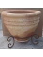 Saharian round flowerpot H.40cms